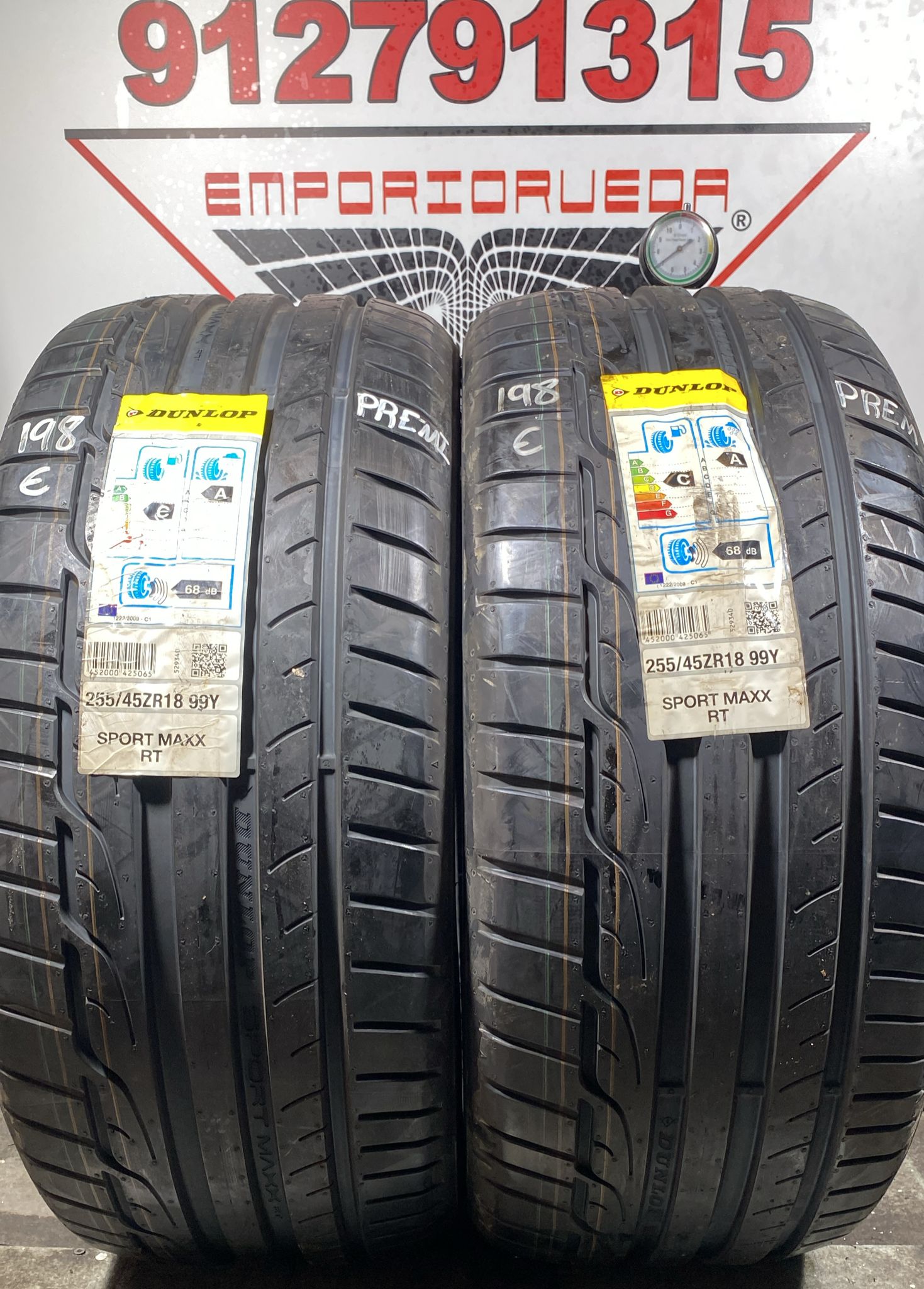 DUNLOP SPORT MAXX RT2 USADO PREMIUM  255/45 R18 99 Y